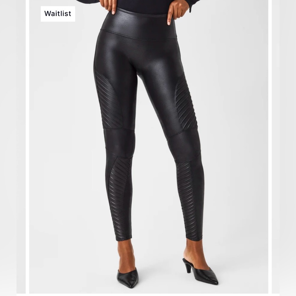 Spanks Faux Moto Leggings.